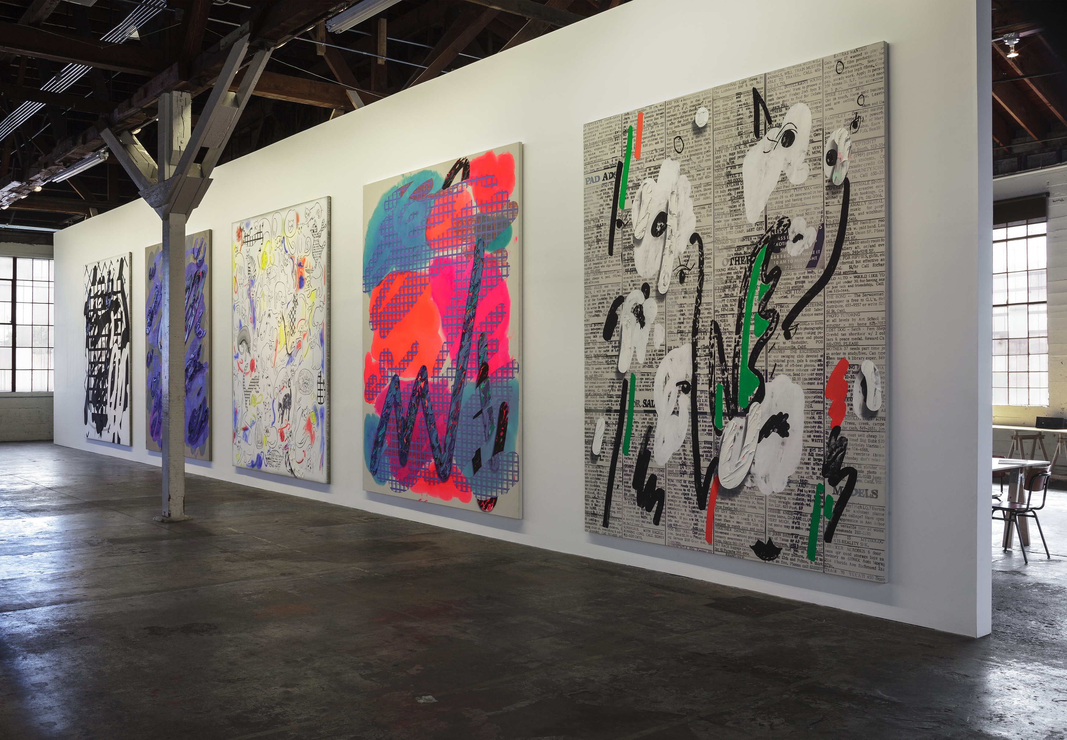 Laura Owens, 12 Paintings by Laura Owens and Ooga Booga #2 at 356 Mission, photo 14