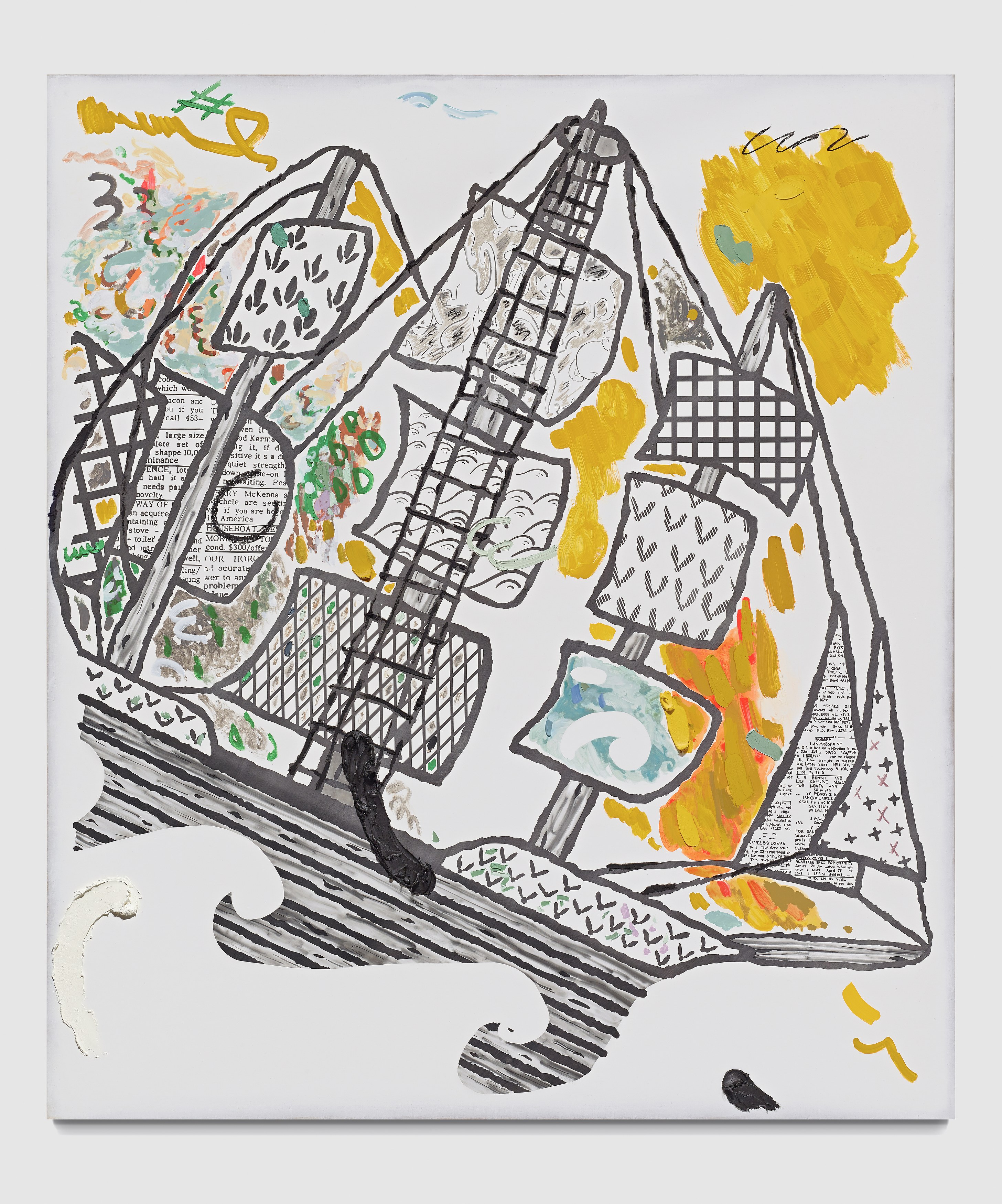 Laura Owens, 12 Paintings by Laura Owens and Ooga Booga #2 at 356 Mission, photo 20