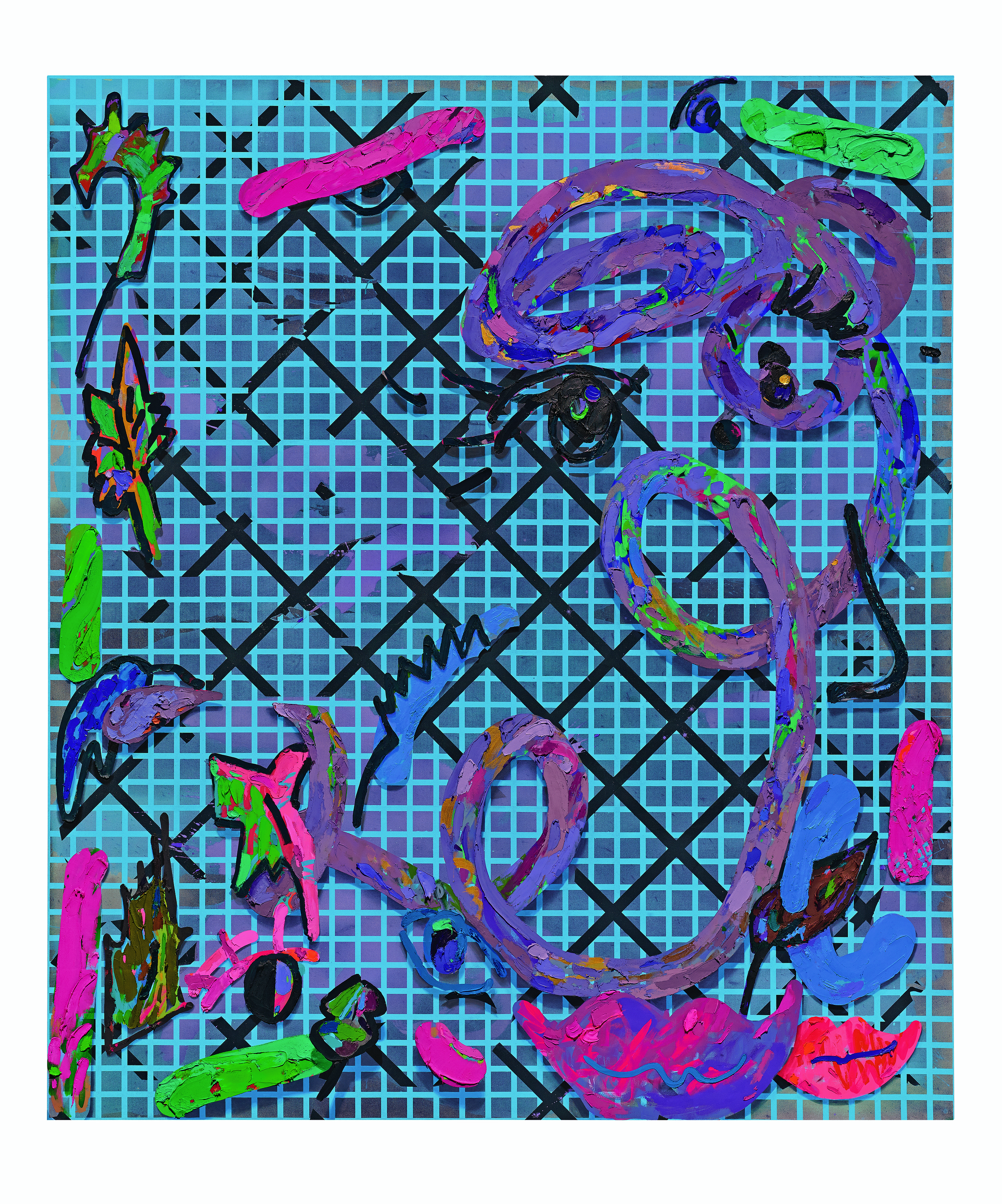 Laura Owens, 12 Paintings by Laura Owens and Ooga Booga #2 at 356 Mission, photo 22