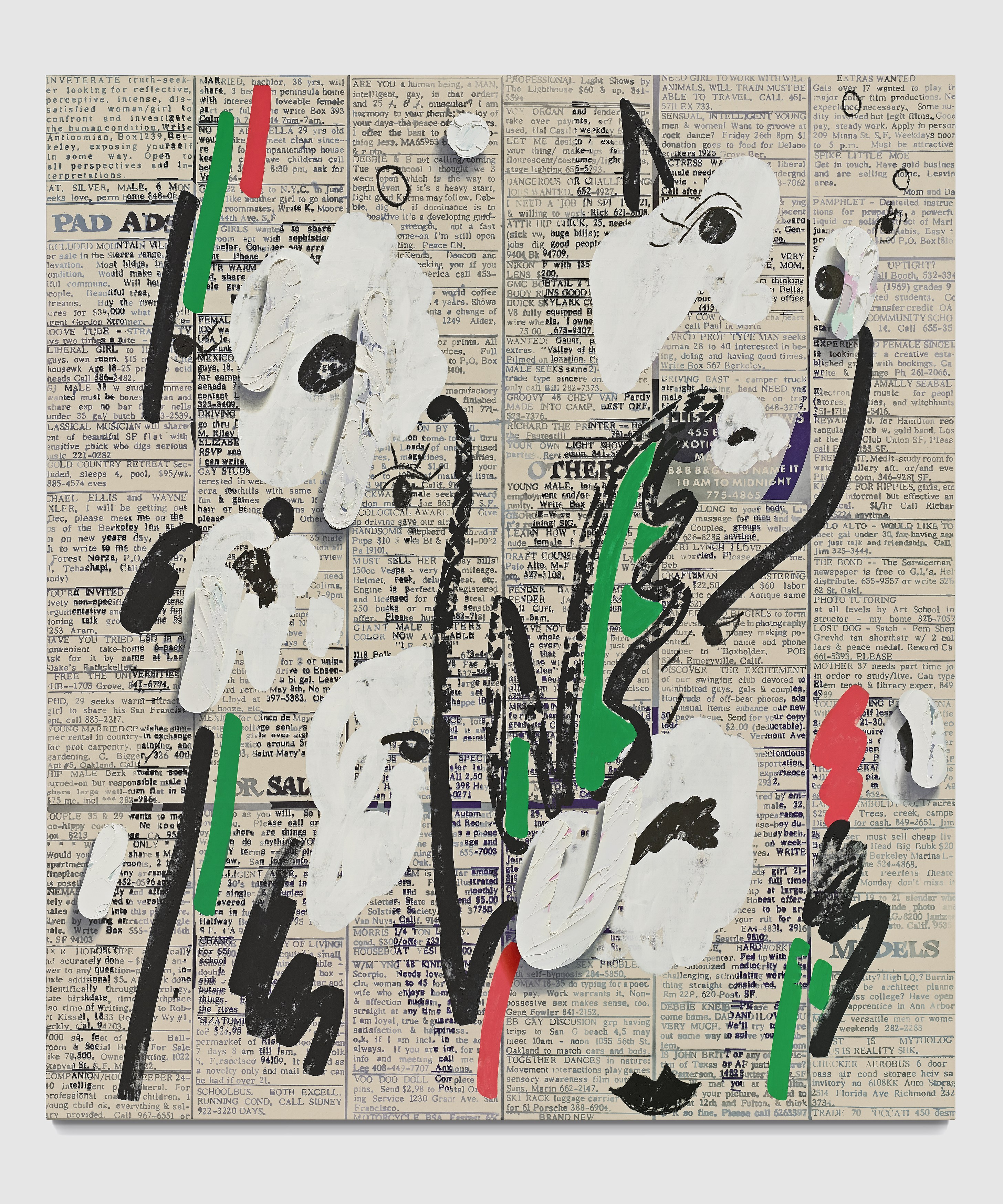 Laura Owens, 12 Paintings by Laura Owens and Ooga Booga #2 at 356 Mission, photo 24