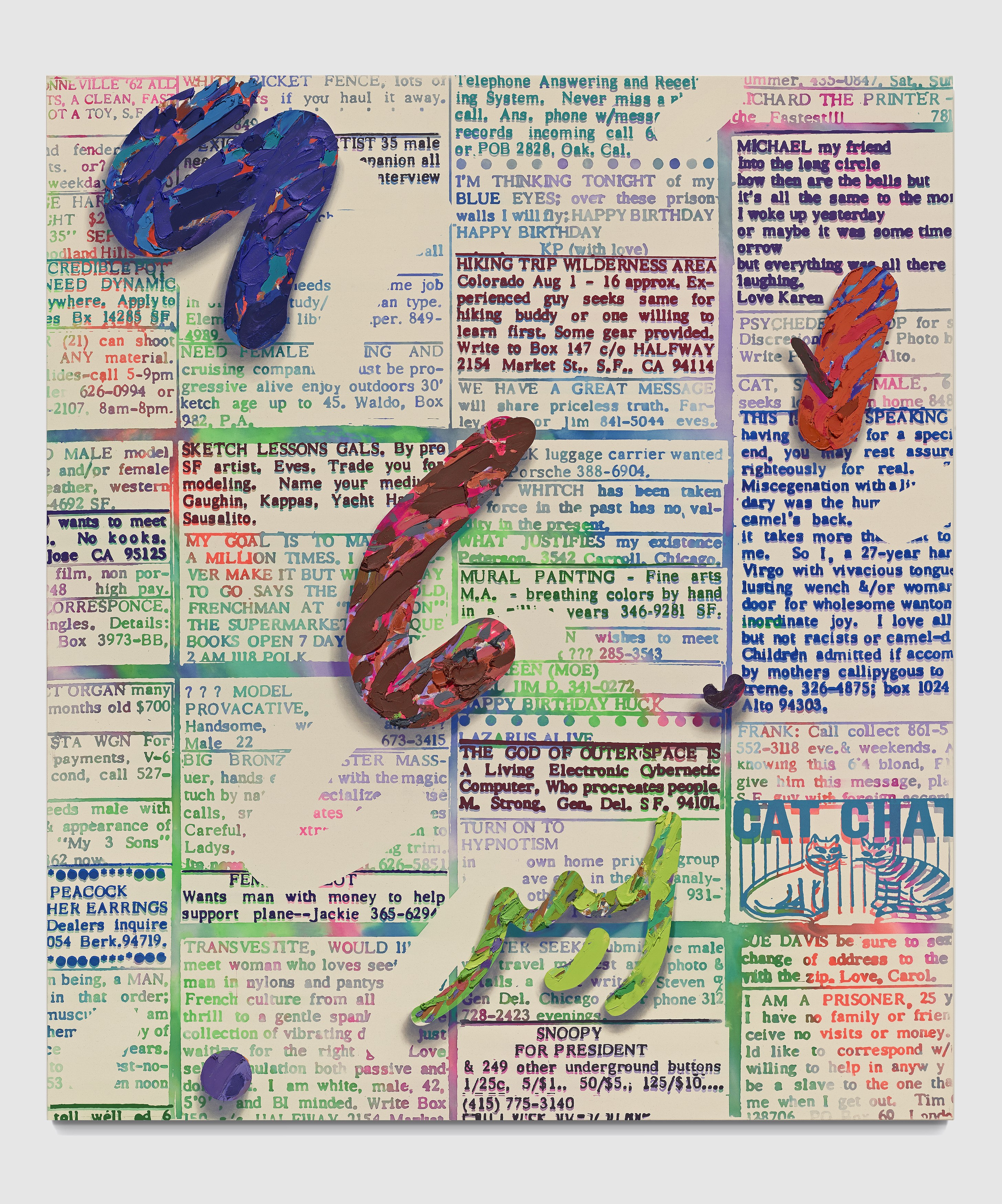 Laura Owens, 12 Paintings by Laura Owens and Ooga Booga #2 at 356 Mission, photo 25