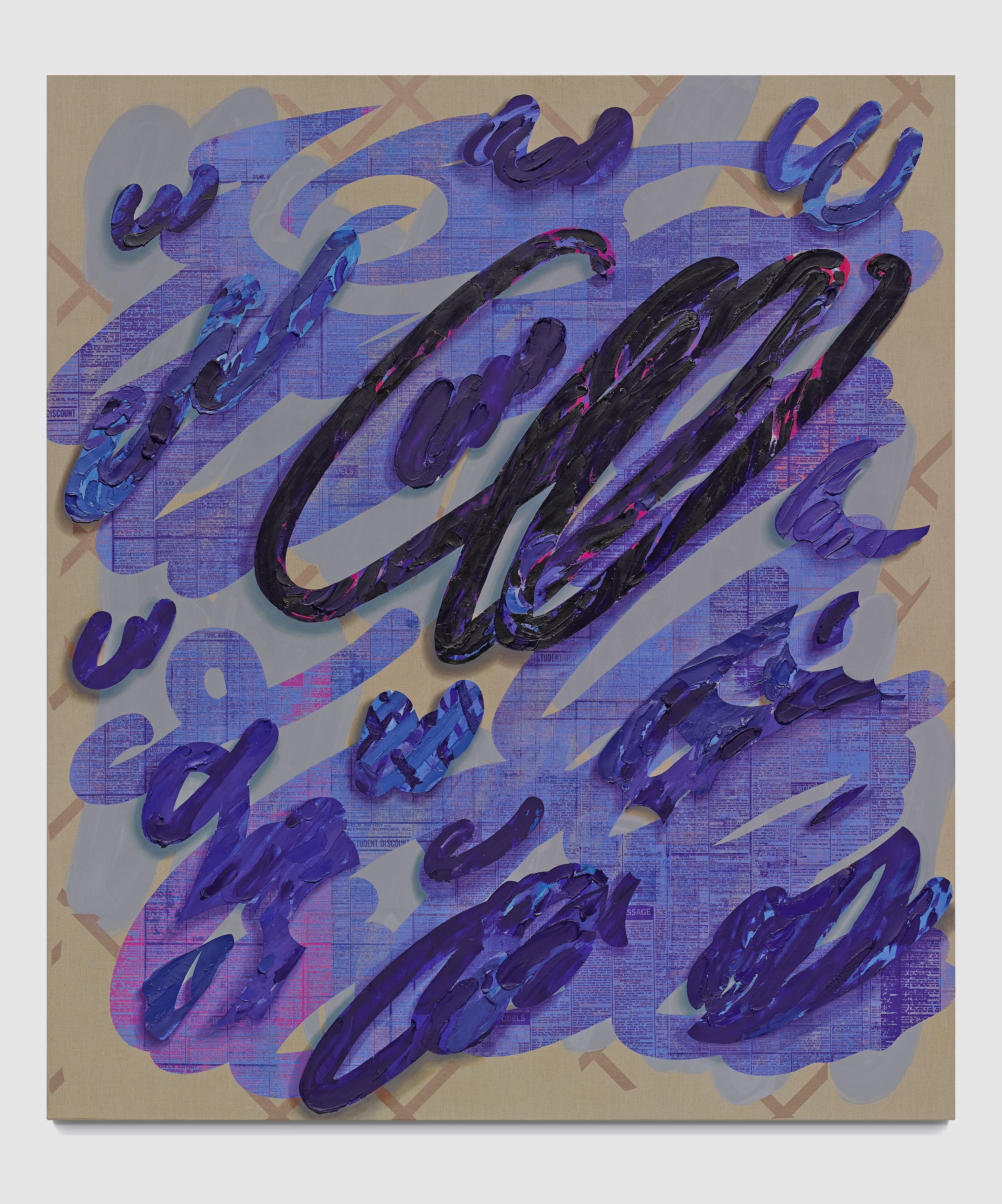 Laura Owens, 12 Paintings by Laura Owens and Ooga Booga #2 at 356 Mission, photo 27